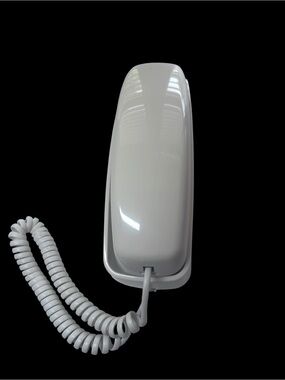 Vintage AT&T Trimline White Corded Handset Telephone - Glossy Finish